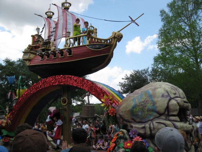 Peter Pan in Disney World parade