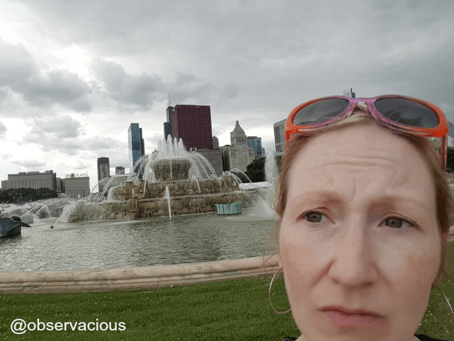 scowling selfie to emphasize lines