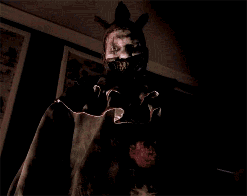 AHS Clown attacking woman in bed