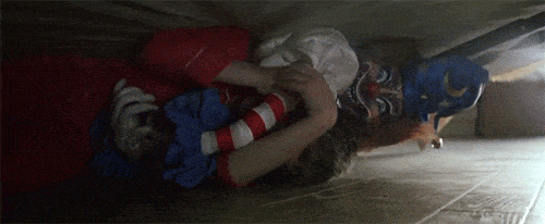 Clown attack under the bed